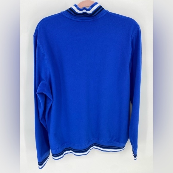 Lands end men’s pullover royal blue sweater quarter zip size large - Picture 3 of 8